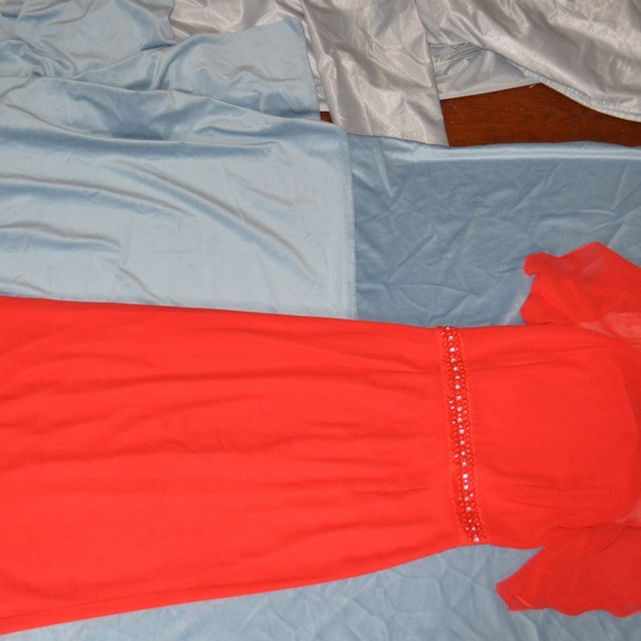 Asos Red Formal Dress Sz S - Picture 3 of 4